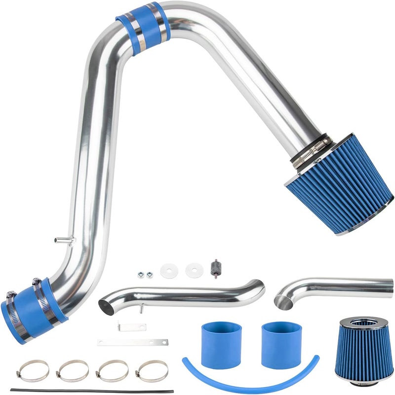 AUTOSITY 2.75" Cold Air Intake System Compatible with 1994-1997 Accord 2.2L 1998-2002 Accord 2.3L 2.75" High Flow Aluminum (Blue) - Image 4
